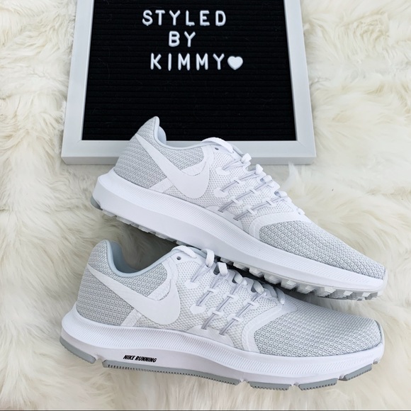 🌸 NIKE RUN SWIFT Sneakers Shoes White Platinum - Picture 3 of 5